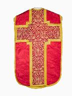 chasuble, manipule, étole : ornement rouge n°1