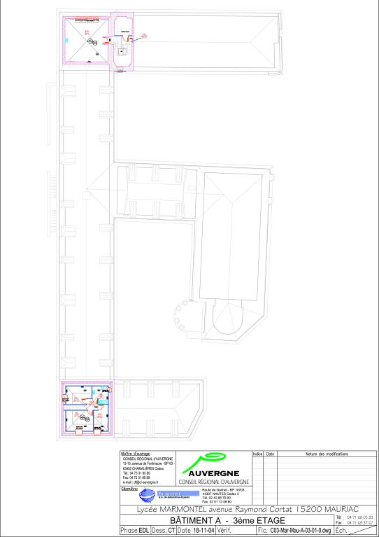 Collège de jésuites de Mauriac, puis collège royal, puis école secondaire municipale, puis collège municipal, actuellement lycée polyvalent Marmontel