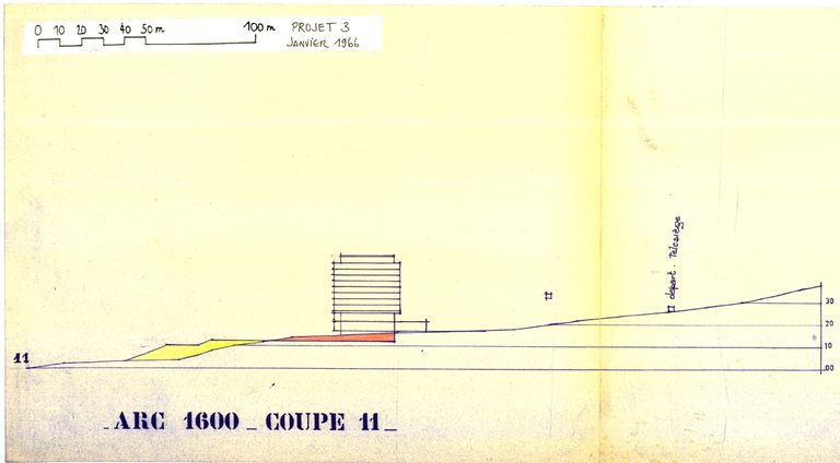 Station de sports d'hiver Arc 1600 - Pierre Blanche