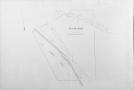 Plan d'alignement, 1873. Xème Division, éch. 1/500ème.