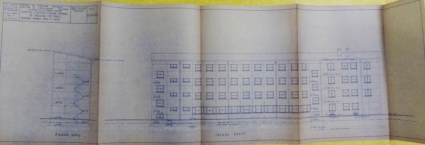 Centre d'apprentissage féminin, puis CET mixte, actuellement lycée professionnel François-Rabelais, Brassac les MInes