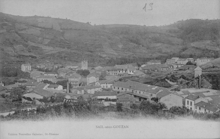 Ensemble des établissements de la Société Générale des eaux minérales de Couzan