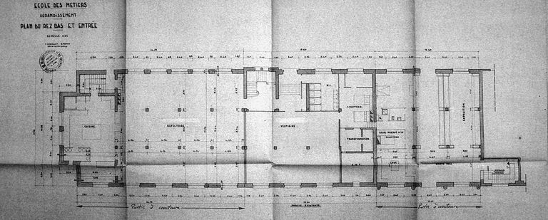 Ecole de métiers des industries métallurgiques et atelier-école, puis lycée technique des industries métallurgiques et lycée d'enseignement professionnel, actuellement lycée Hector-Guimard - Lycée des Métiers, Transformations des matériaux