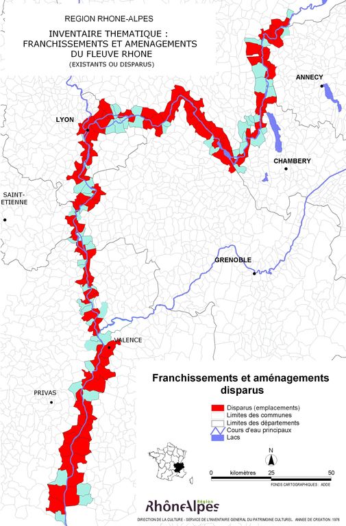 Présentation de l'étude des points de franchissement du Rhône en région Rhône-Alpes