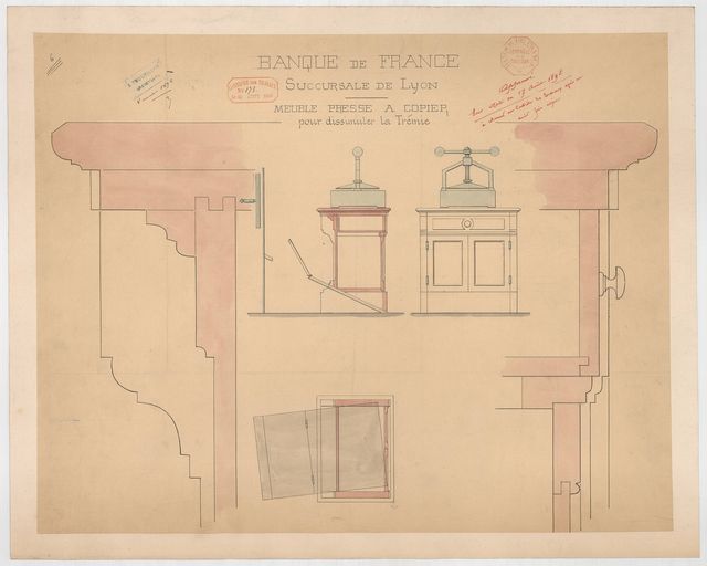 Presse à copie de lettres