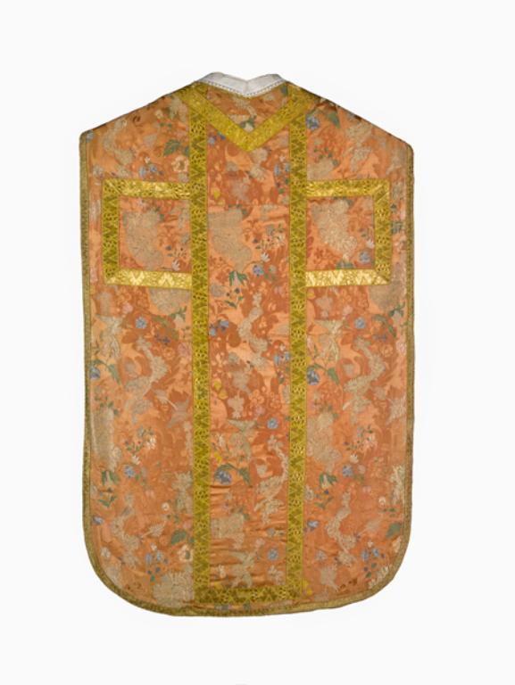 chasuble, étole, manipule : ornement rose n°1