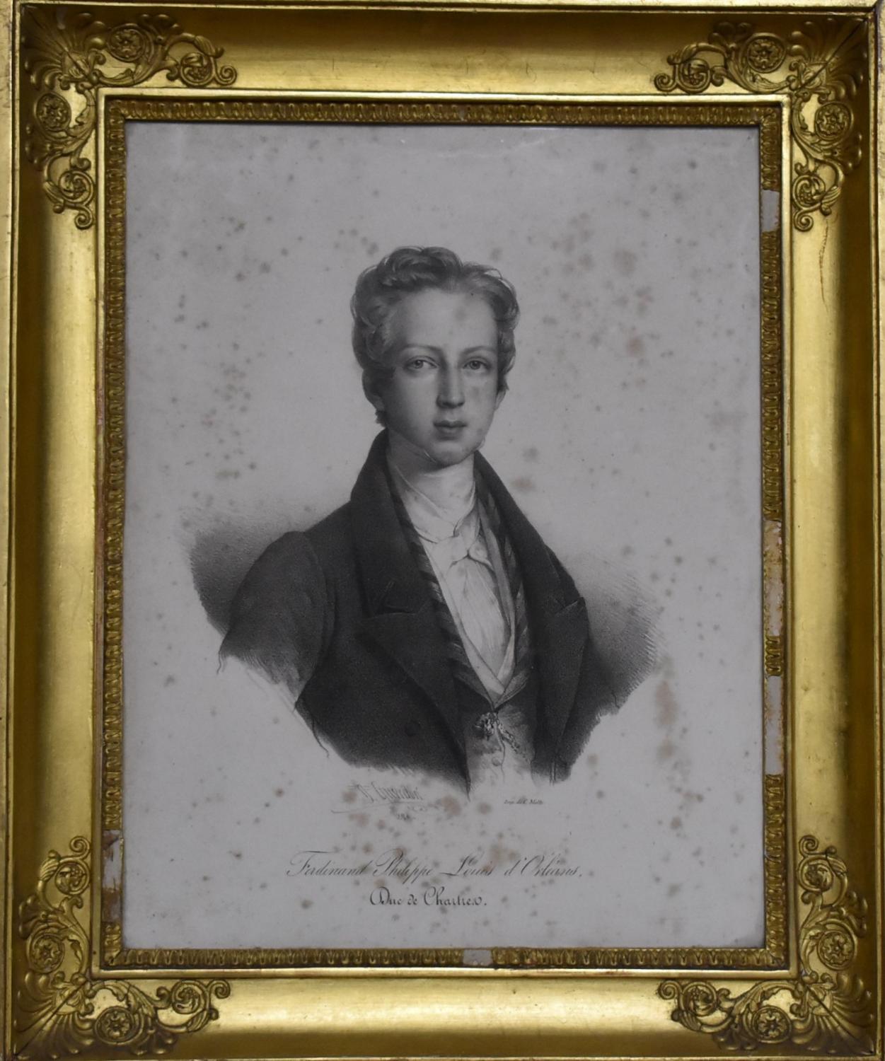 Estampe - Portrait de Ferdinand-Philippe d'Orléans (1810-1842), enfant