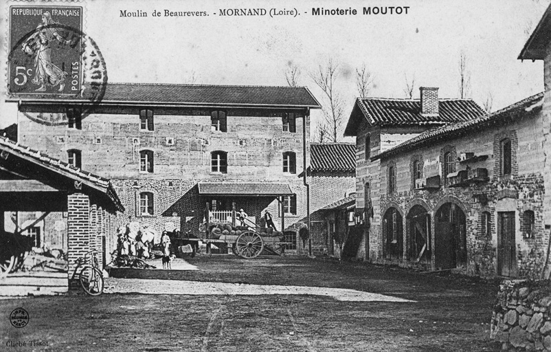 Ferme, moulin puis minoterie Moutot et scierie Gatier