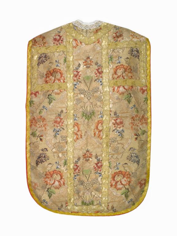 chasuble, étole, manipule : ornement doré