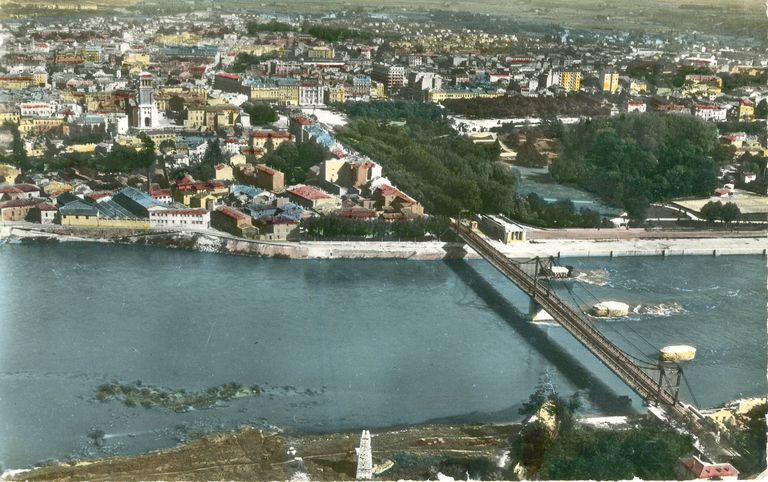 Pont routier dit "passerelle provisoire" de Valence (détruit)