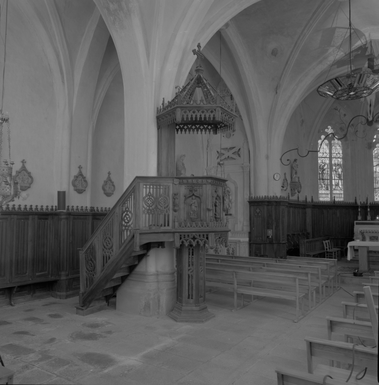 Chaire à prêcher (ensemble des boiseries de l'église)