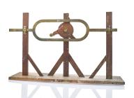 Instrument de démonstration en mécanique des solides (modèle de mouvement) : Transformation mouvement rotatif en mouvement horizontal