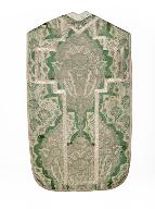 chasuble, étole, manipule, voile de calice, bourse de corporal : ornement vert n°2