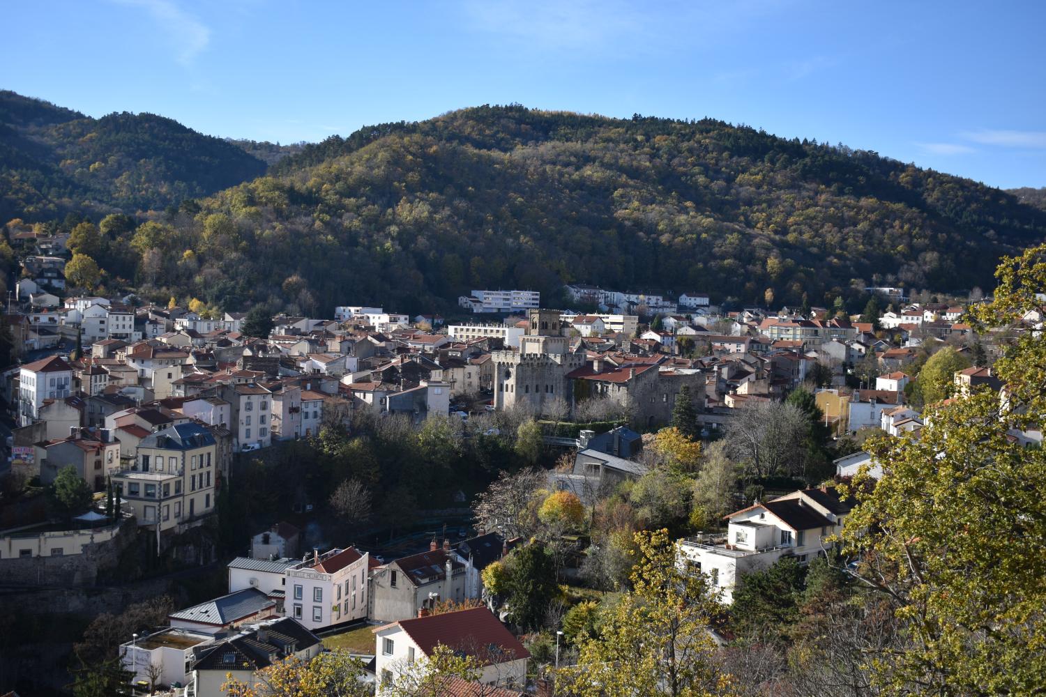 Bourg de la commune de Royat