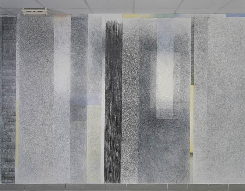 Revêtement mural (dessin) : composition sans titre