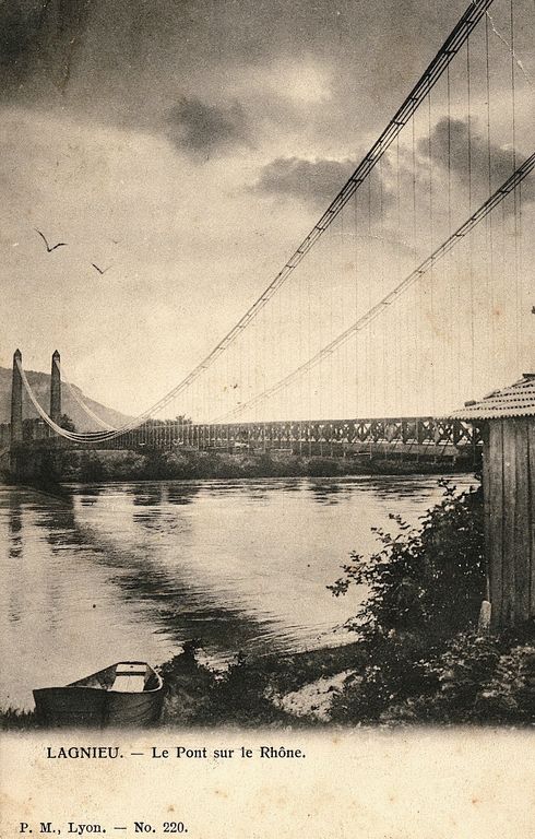 Pont suspendu de Lagnieu (détruit)
