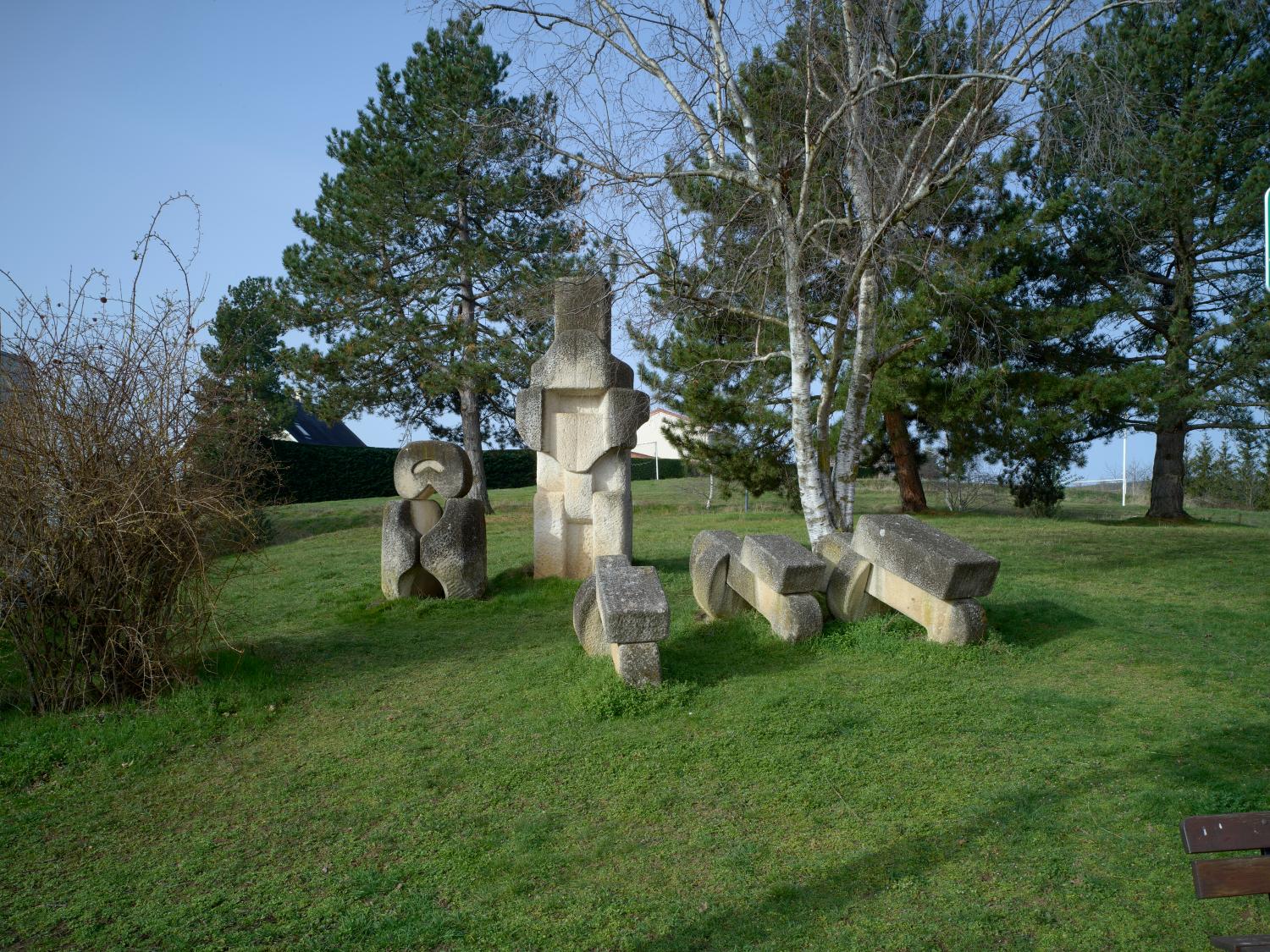 Groupe sculpté : Paix du soir