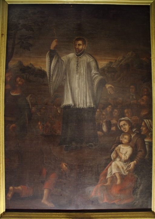 Tableau : Saint Jean François Régis évangélisant
