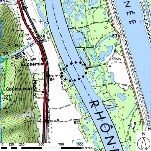 Bac, puis bac à traille de Baix ou bac à traille de Saulce (disparu)