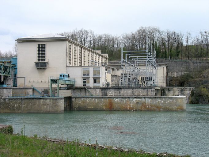 Barrage de Seyssel, centrale hydroélectrique, pont
