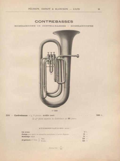 Catalogue Pélisson, Gaillard, Guinot d'instruments de musique (en ligne)