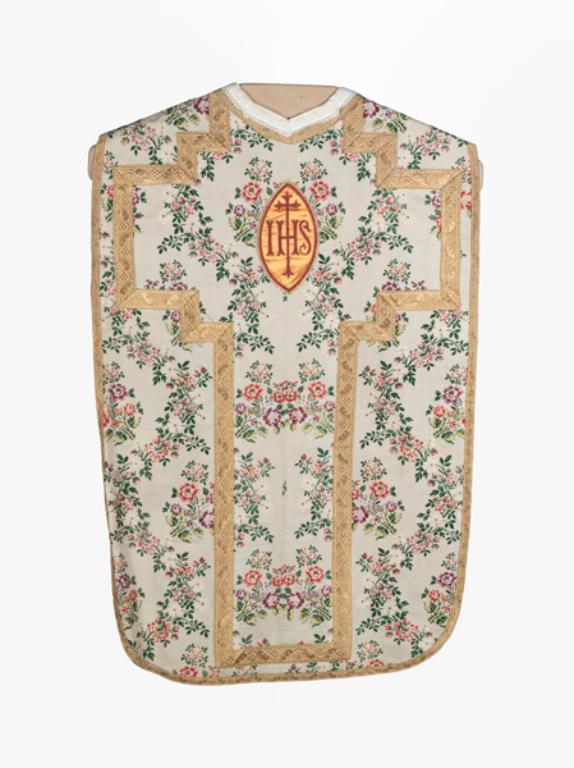 chasuble, étole, manipule : ornement blanc n°1