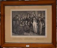 Lithographie de Nicolas Eustache Maurin - " Famille royale "