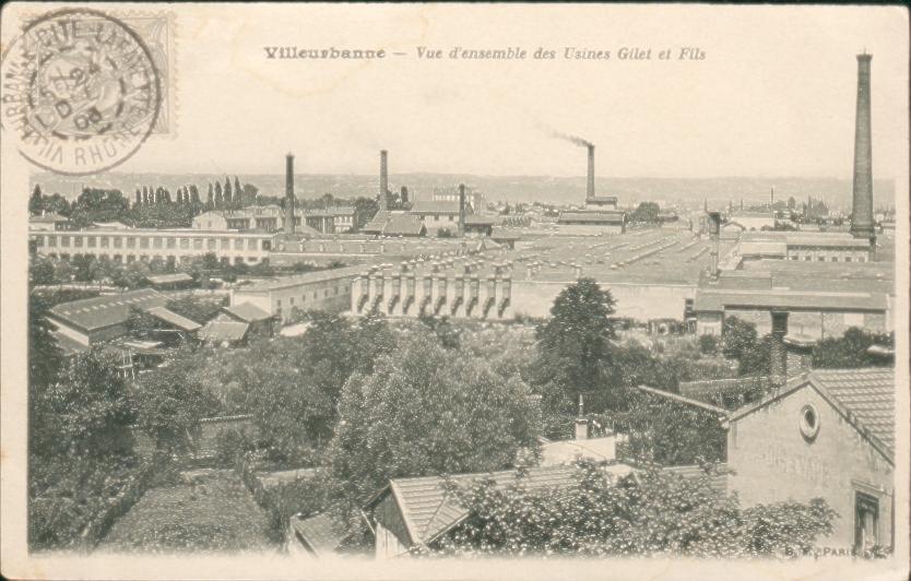 Usine Gillet teinturerie et apprêts à Villeurbanne