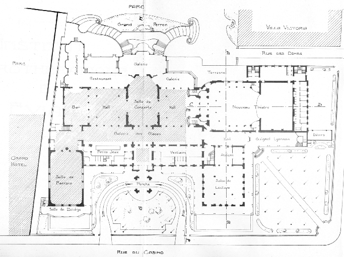 Casino Grand-Cercle, puis Palais de Savoie, actuellement casino Grand-Cercle