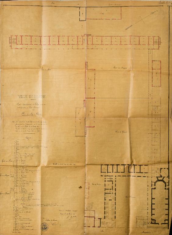 Manoir de Chènevoux, puis collège de jésuites, puis école centrale, puis lycée de garçons, actuellement lycée d'enseignement secondaire Jean-Puy