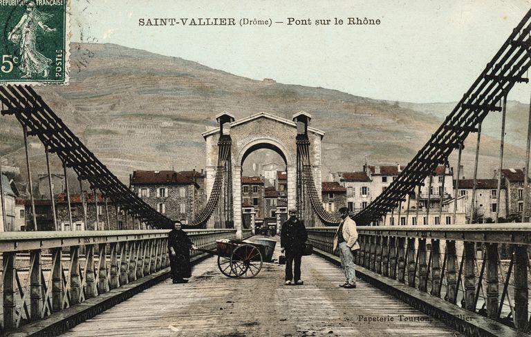 Pont routier de Saint-Vallier (détruit)