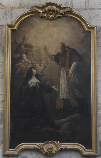 Tableau : saint François de Sales et sainte Jeanne de Chantal
