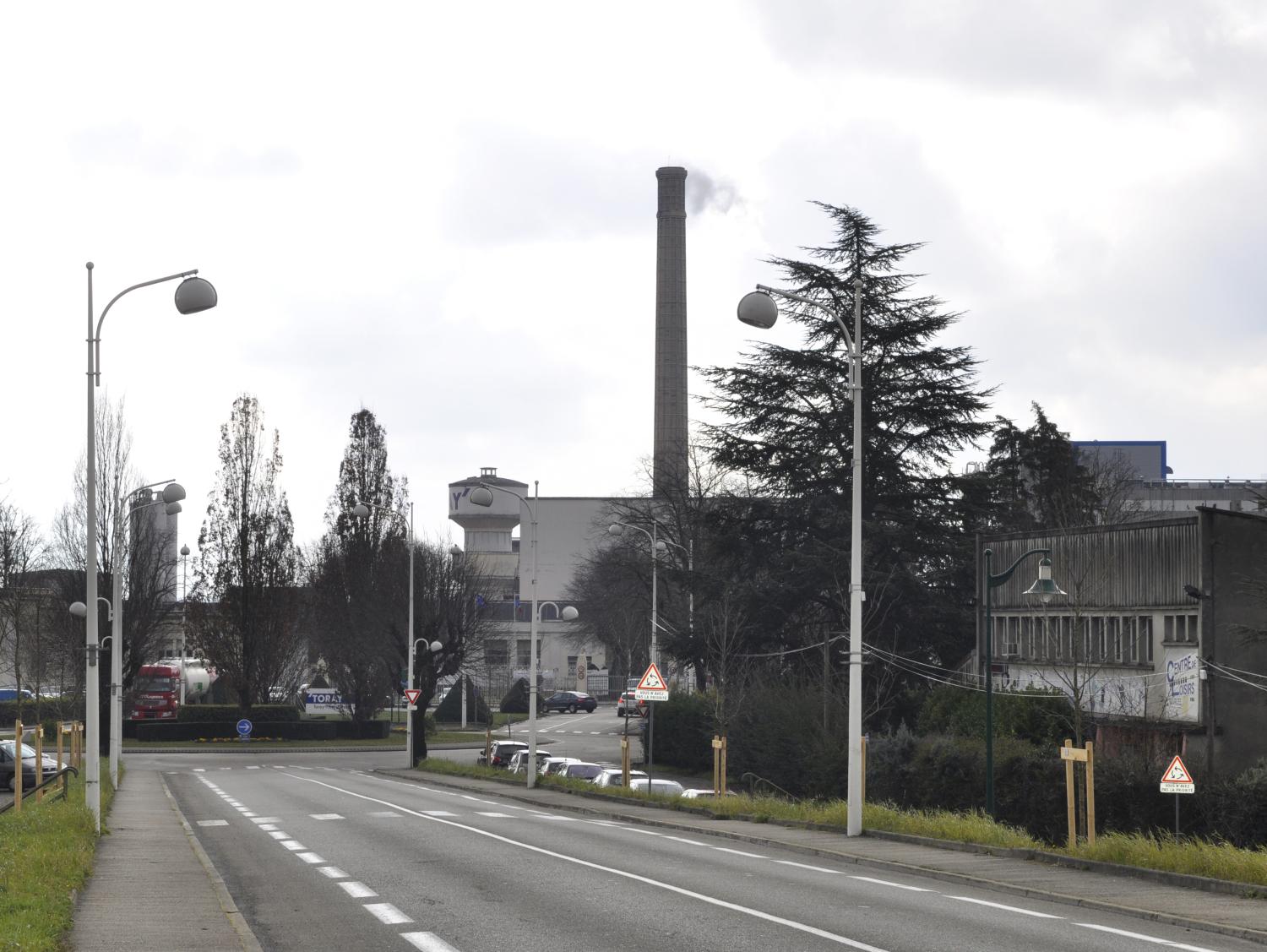 ancienne Société Lyonnaise de Soie Artificielle actuellement Toray-Film-Europe fabrique de film plastique