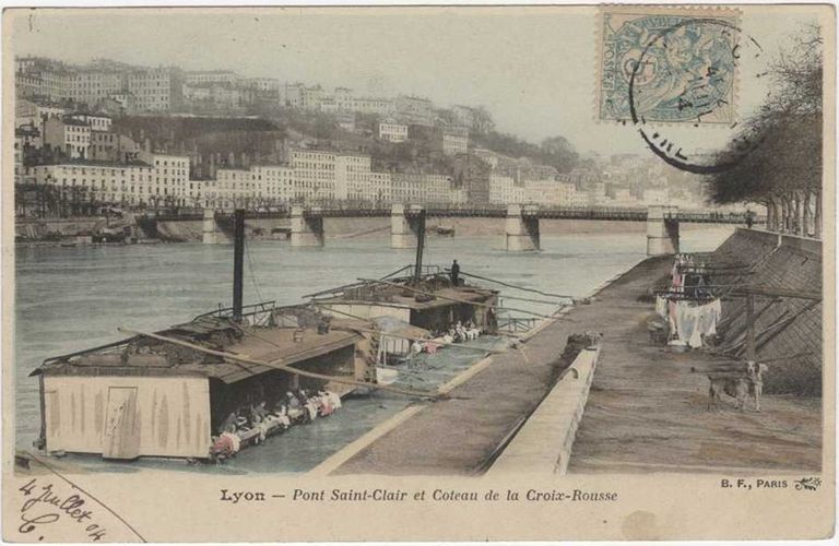 Pont Louis-Philippe, puis pont Saint-Clair, puis pont Vaïsse (détruit)