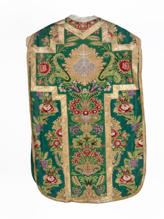 chasuble, manipule, voile de calice : ornement vert n°3