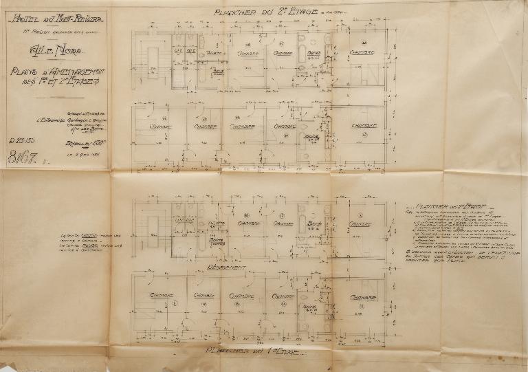 Hôtel de voyageurs, dit chalets-hôtels du Mont-Revard, puis Grand Hôtel PLM du Mont-Revard, actuellement immeuble à logements