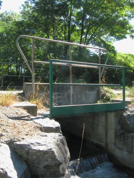 Ensemble de quatre Ponceaux, pont, passerelle, station de pompage de Blaud