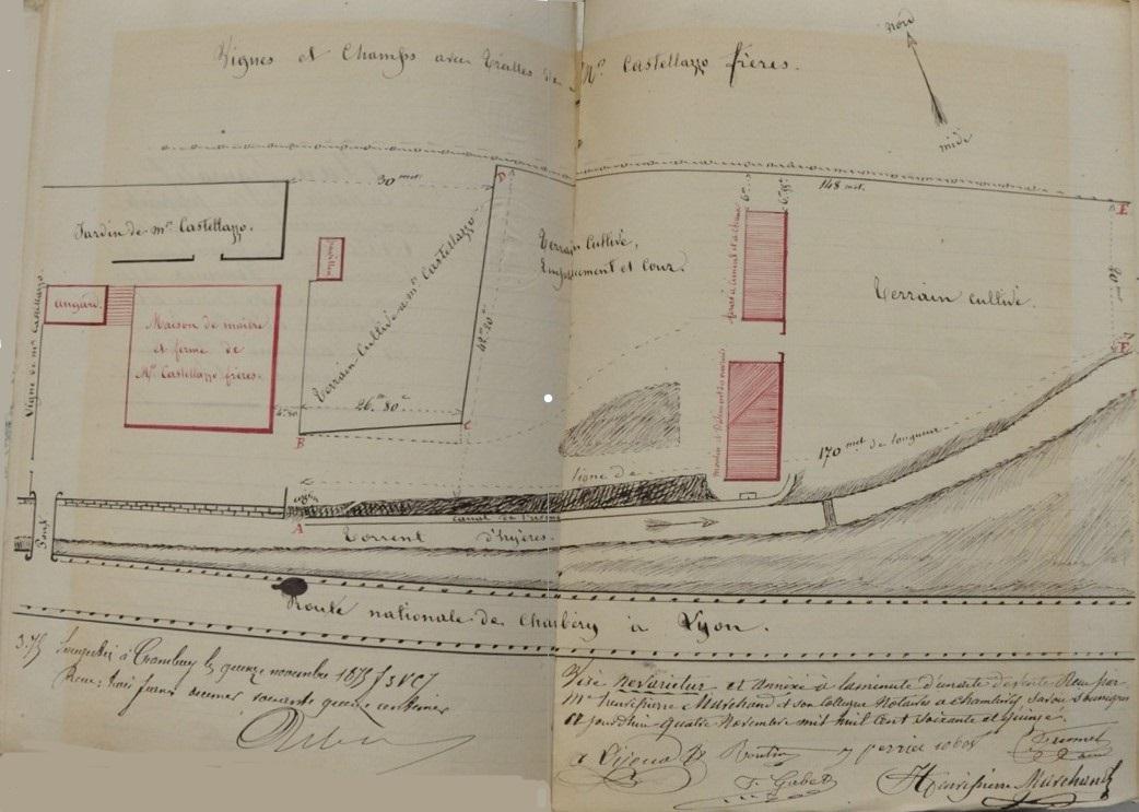 Fabrique de ciment et de chaux Castellazo puis Routin, Grumel aîné et Compagnie puis usine de la Société anonyme des Ciments de Vimines actuellement scierie