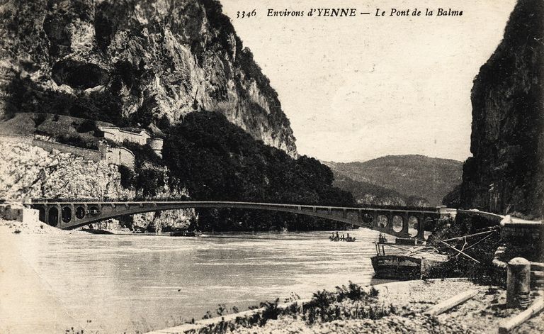 Pont de La Balme (détruit) ; culée (vestiges)