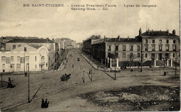 Lycée de garçons, actuellement lycée d'enseignement secondaire et supérieur Claude-Fauriel