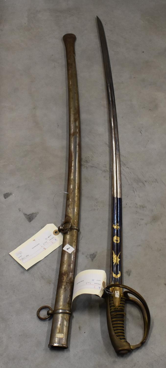 Fourreau d'un ensemble d'un sabre et son fourreau