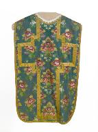 ornement vert : chasuble