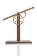 Instrument de démonstration en mécanique des solides : Levier à rocher, roue à cloquer, mécanisme d'horloge