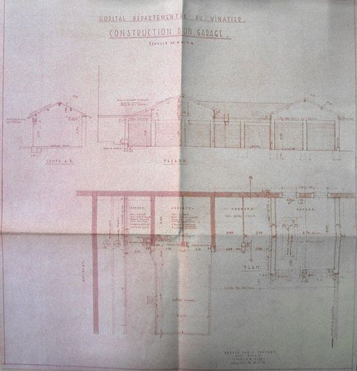 Asile d'aliénés de Bron, puis asile départemental d'aliénés du Rhône, puis asile d'aliénés du Vinatier, actuellement centre hospitalier Le Vinatier