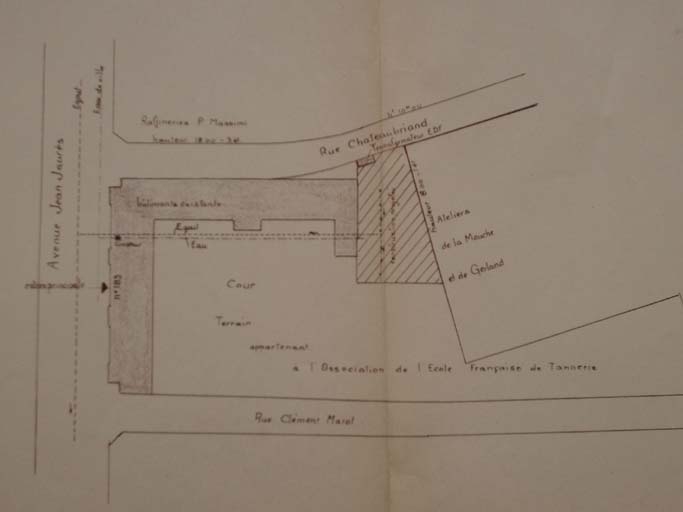 École Française de tannerie puis Ecole Supérieure du Cuir et des Peintures, Encres et Adhésifs puis Centre Technique du Cuir actuellement centre de recherches macromoléculaires