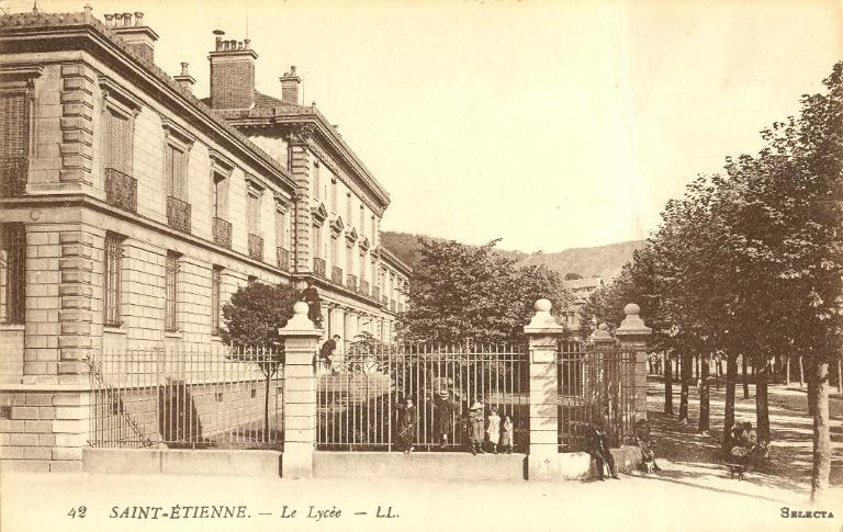 Lycée de garçons, actuellement lycée d'enseignement secondaire et supérieur Claude-Fauriel