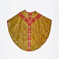 chasuble, étole, voile de calice : ornement doré n°2