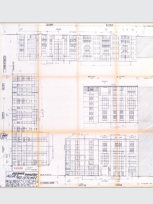 Immeubles, hôtel de voyageurs et maison de retraite, ensemble immobilier Accueil Sainte-Germaine