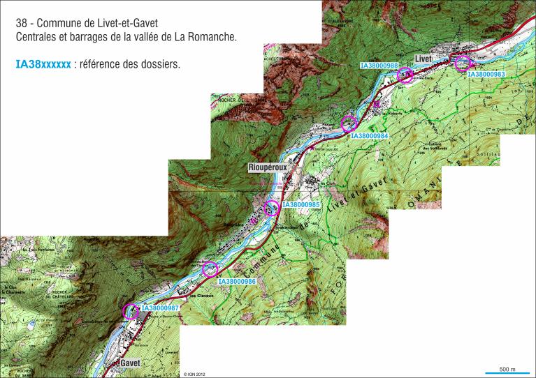 centrale et barrage des Clavaux, basse-vallée de la Romanche