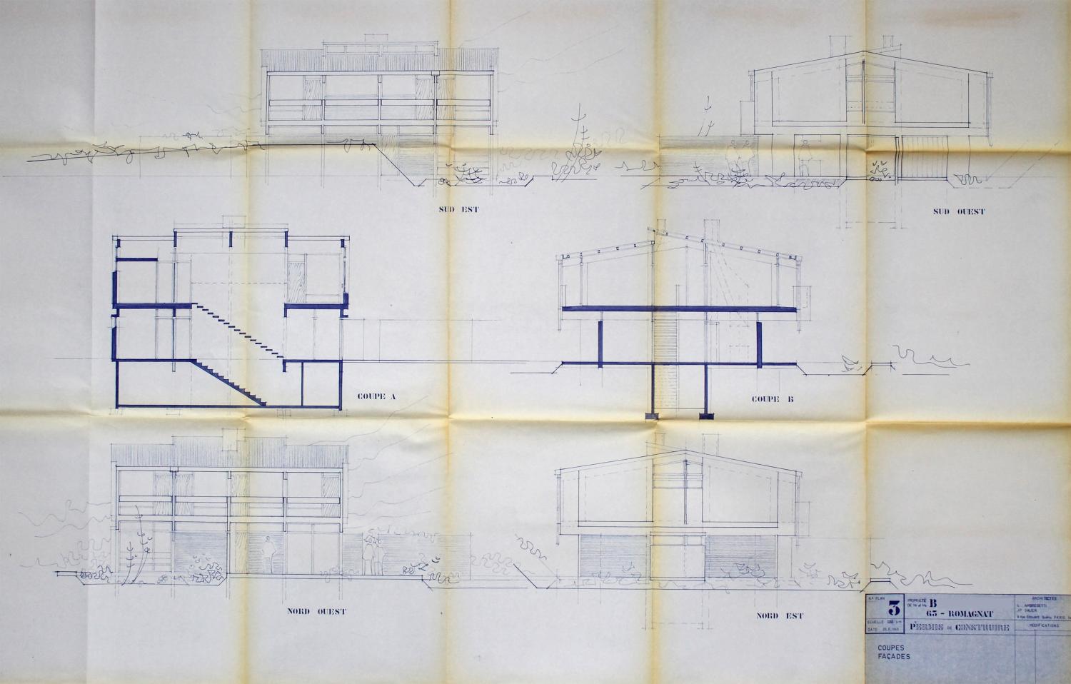 Romagnat, la maison B., Lucien AMBROSETTI et J.-.P GAUER architectes